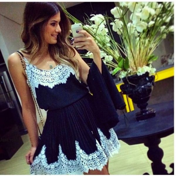 Vestido Black/White