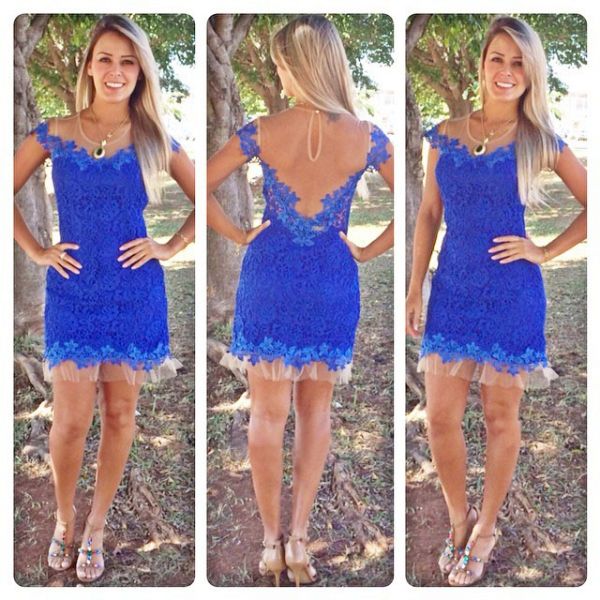 Vestido Blue Lace